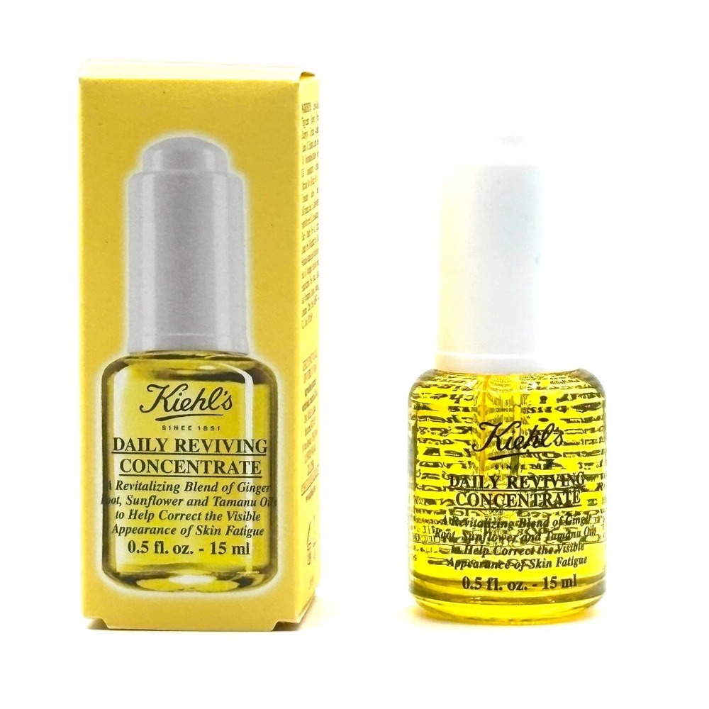 Kiehl's Daily Reviving Concentrate Face Oil 0.5 oz/15 mL New in Box
